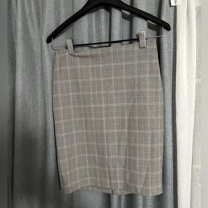 Express Plaid Pencil Skirt